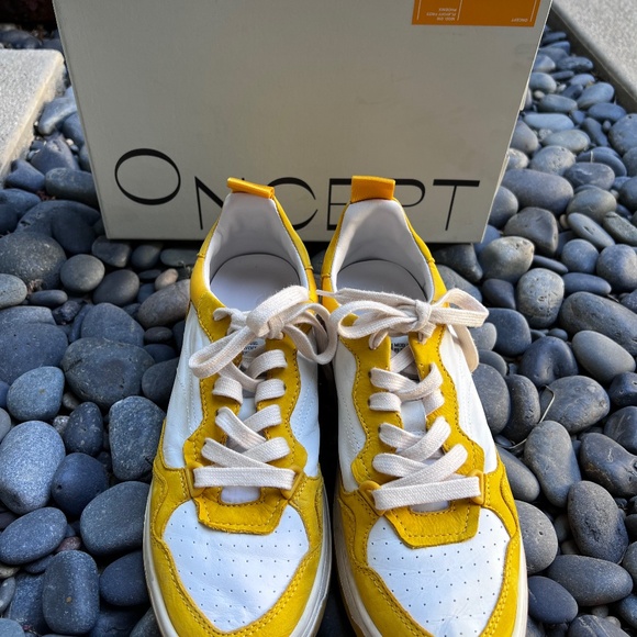 Oncept Phoenix Sneaker in White/Yellow. Like New, In Box. - Picture 3 of 8